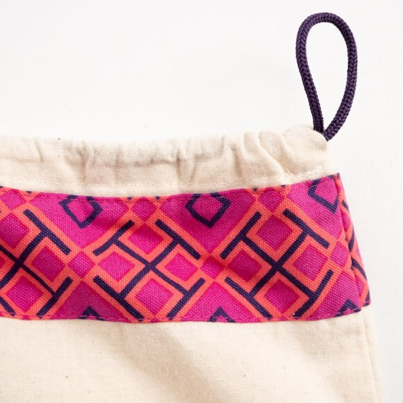 TORY BURCH drawstring dustbag for handbag with gold logo - Picture 5 of 6